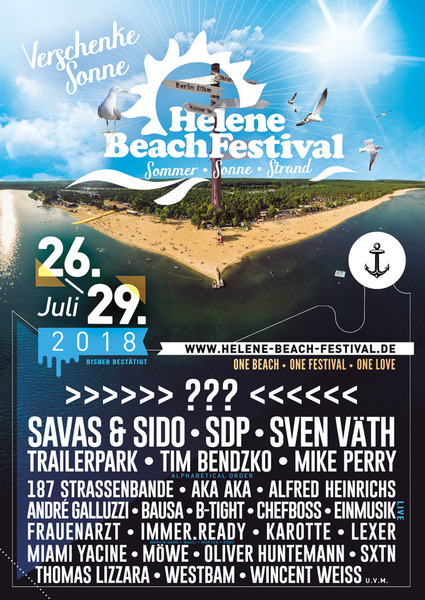 Party Flyer: Helene Beach Festival 2018 am 29.07.2018 in Frankfurt (Oder)